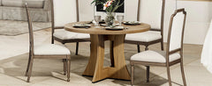 47.24" Round Dining Table for 4 – Modern American Style for Dining Room & Kitchen