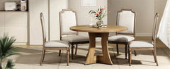 47.24" Round Dining Table for 4 – Modern American Style for Dining Room & Kitchen