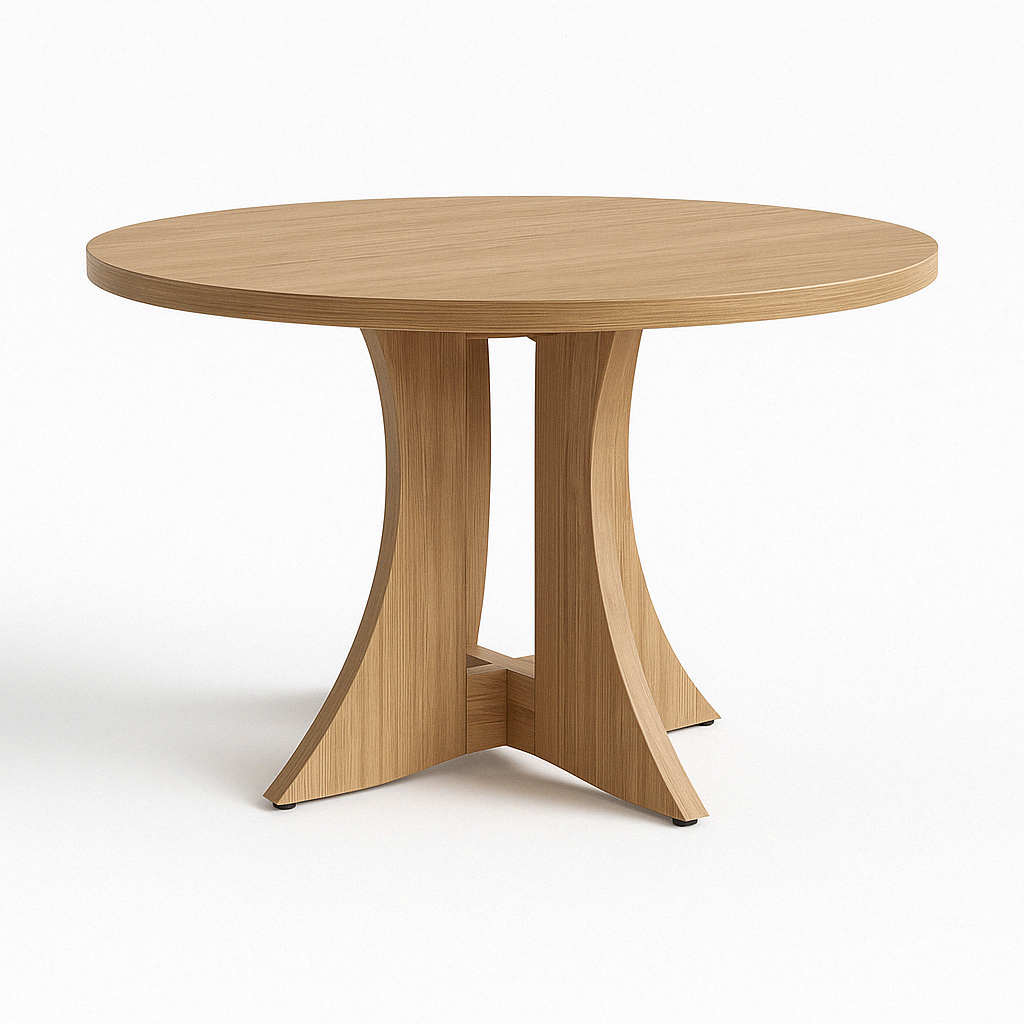 47.24" Round Dining Table for 4 – Modern American Style for Dining Room & Kitchen