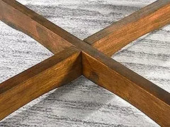 Round Wood Coffee Table – Mid Century Modern Walnut Centerpiece