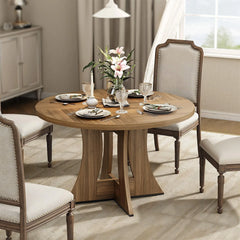 47.24" Round Dining Table for 4 – Modern American Style for Dining Room & Kitchen