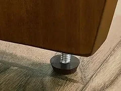 Round Wood Coffee Table – Mid Century Modern Walnut Centerpiece