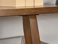 Round Wood Coffee Table – Mid Century Modern Walnut Centerpiece