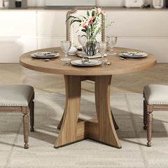 47.24" Round Dining Table for 4 – Modern American Style for Dining Room & Kitchen