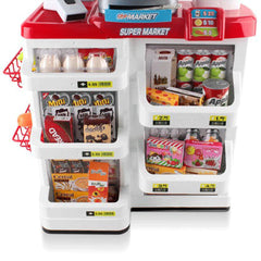 Supermarket Play Set Grocery Shopping Pretend Role Play w/ Trolley