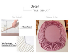 White Plush Crystal Velvet Fitted Sheet - Ultra Soft, Warm & Thick for Winter (198x203+36cm)